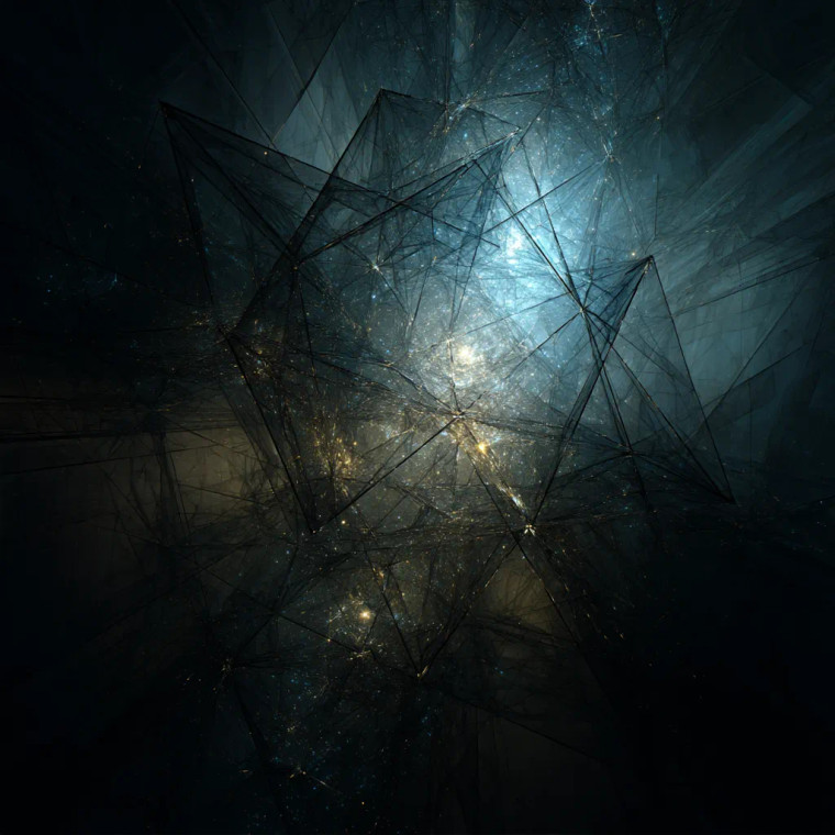 Metadimensional Fractal Being Vinyl Car Decal Sticker – Waterproof & UV-Resistant 