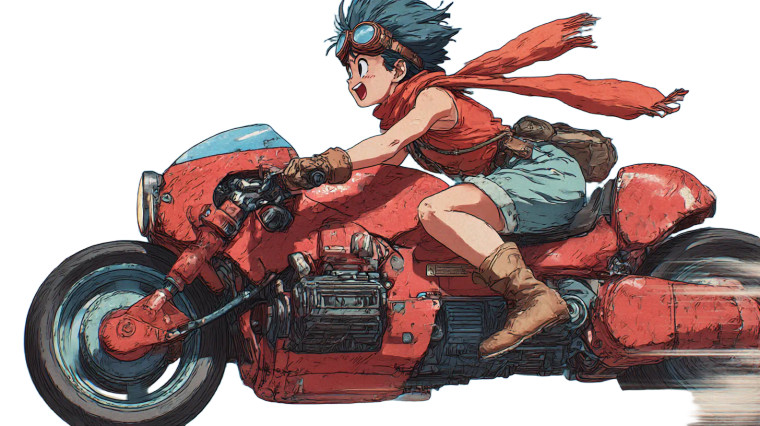 Anime Girl Riding Vinyl Car Decal Sticker – Waterproof & UV-Resistant 