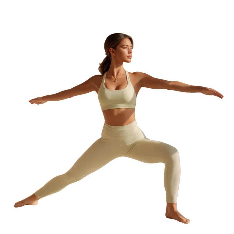 Yoga Stretch Pose Vinyl Car Decal Sticker – Waterproof & UV-Resistant 
