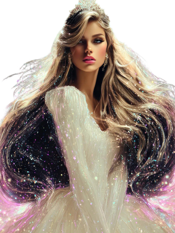 Blonde Princess V3 Vinyl Car Decal Sticker – Waterproof & UV-Resistant 