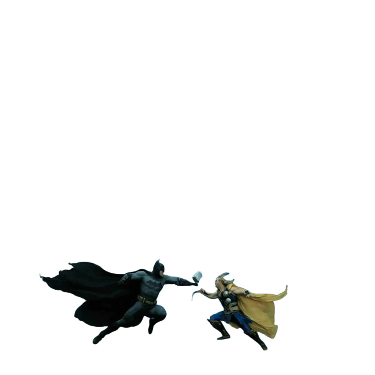 Batman Vs Thor V2 Vinyl Car Decal Sticker – Waterproof & UV-Resistant 