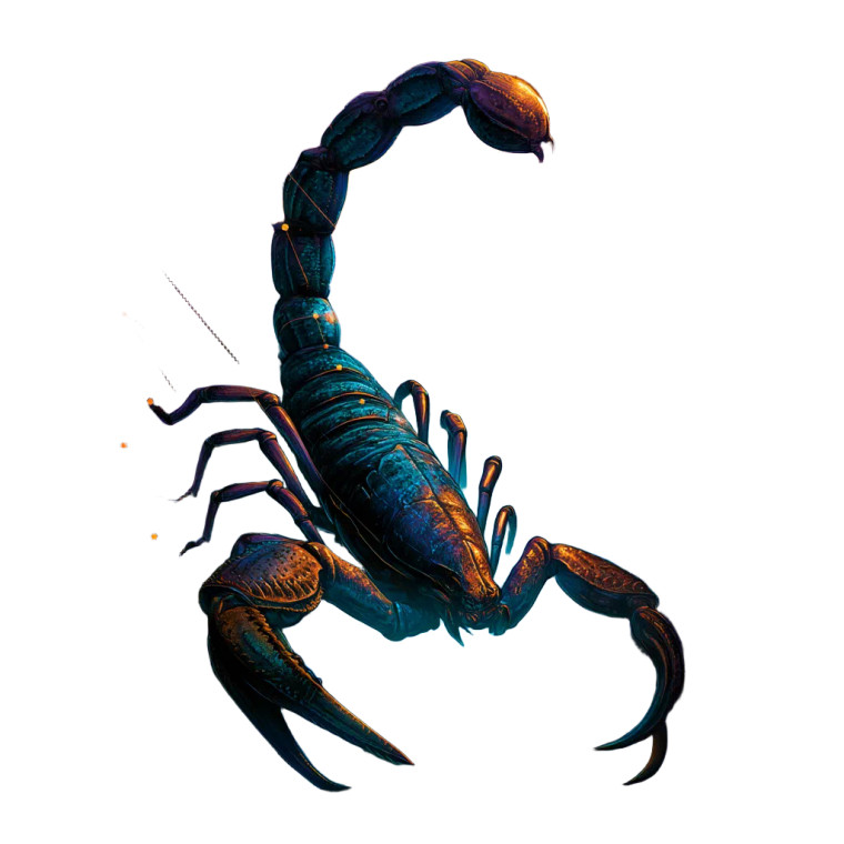 Celestial Scorpion V2 Vinyl Car Decal Sticker – Waterproof & UV-Resistant 