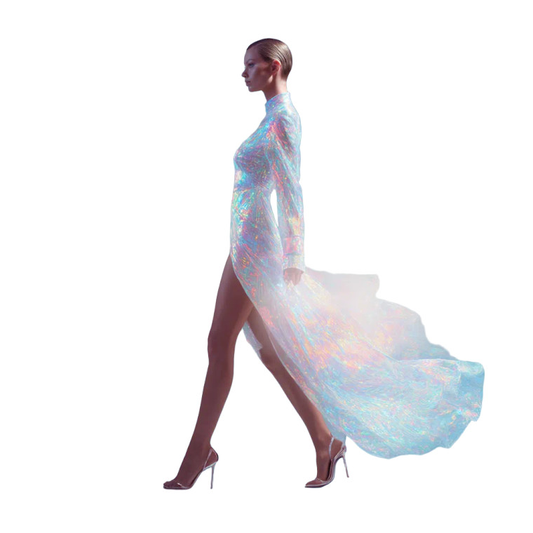 Holographic Supermodel Vinyl Car Decal Sticker – Waterproof & UV-Resistant 