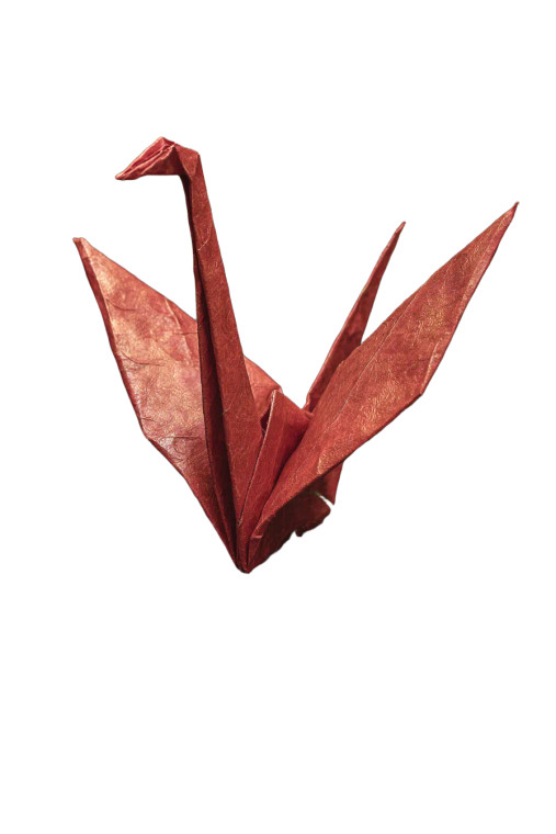 Origami Heart Crane Vinyl Car Decal Sticker – Waterproof & UV-Resistant 