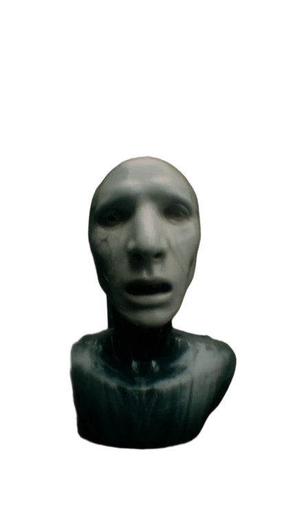 Scary Robot Face Vinyl Car Decal Sticker – Waterproof & UV-Resistant 