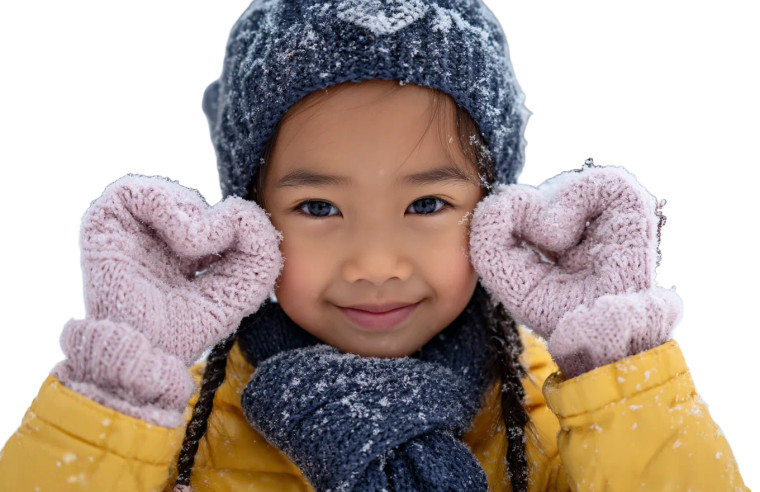 Happy Winter Child Vinyl Car Decal Sticker – Waterproof & UV-Resistant 