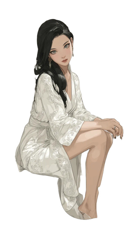 Sad Elegant Beauty Vinyl Car Decal Sticker – Waterproof & UV-Resistant 