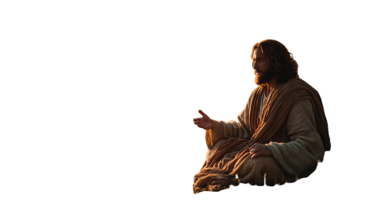 Jesus Teaching Crowd Vinyl Car Decal Sticker – Waterproof & UV-Resistant 