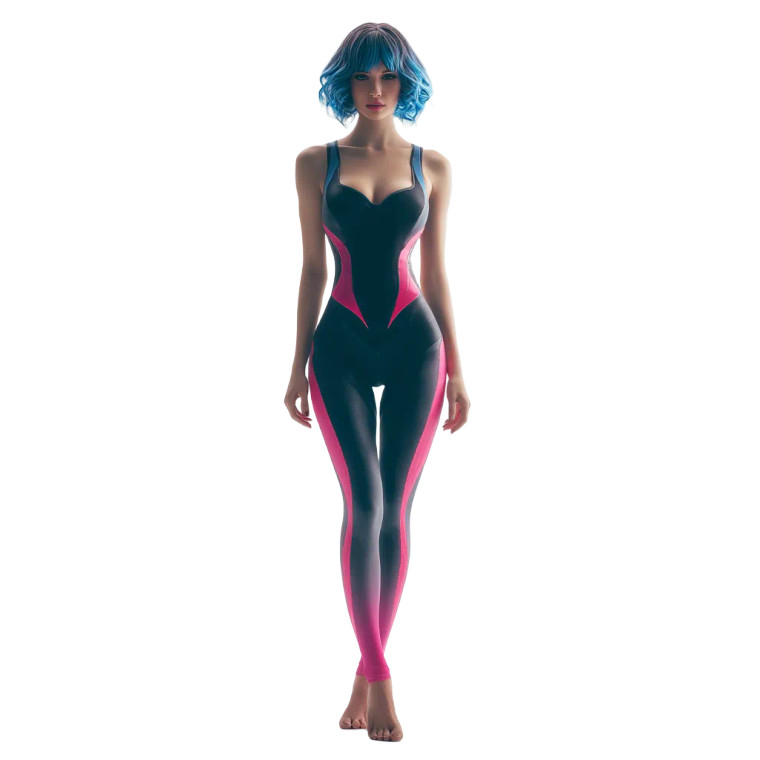 Blue-Haired Woman V10 Vinyl Car Decal Sticker – Waterproof & UV-Resistant 