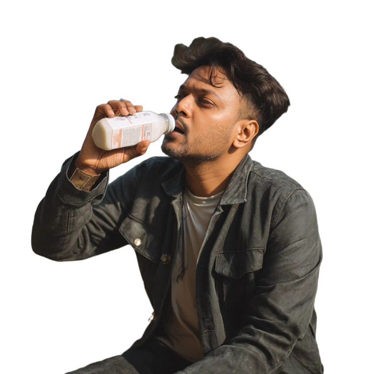 Yogurt Sip Moment Vinyl Car Decal Sticker – Waterproof & UV-Resistant 