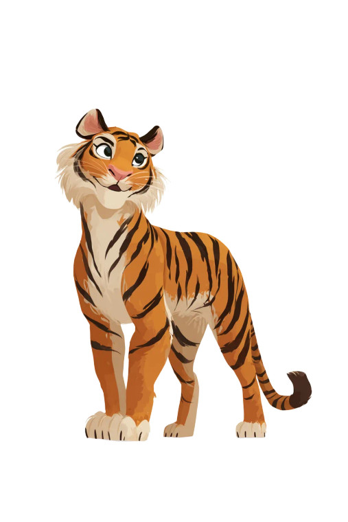 Cute Bengal Tiger Vinyl Car Decal Sticker – Waterproof & UV-Resistant 