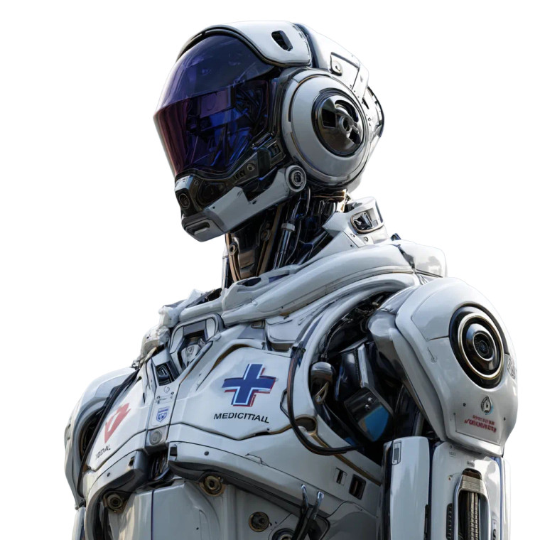 Medical Robot Vinyl Car Decal Sticker – Waterproof & UV-Resistant 