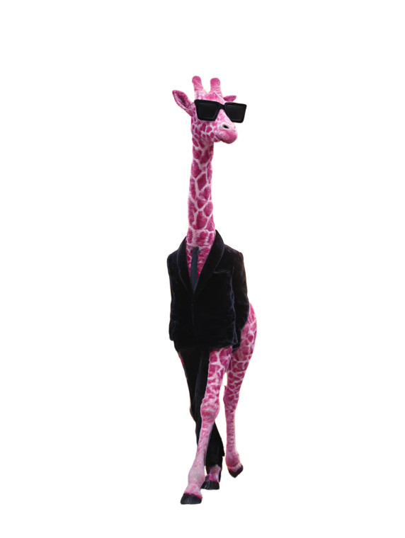 Luxury Giraffe Stroll Vinyl Car Decal Sticker – Waterproof & UV-Resistant 