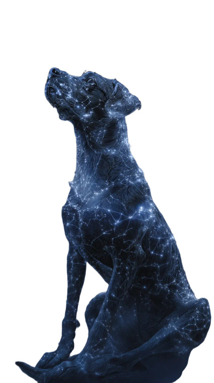 Celestial Canine Constellation Vinyl Car Decal Sticker – Waterproof & UV-Resistant 