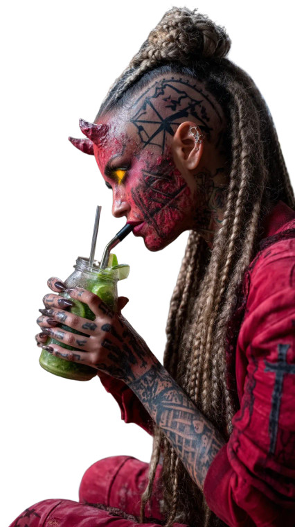 Evil Demon Portrait V5 Vinyl Car Decal Sticker – Waterproof & UV-Resistant 