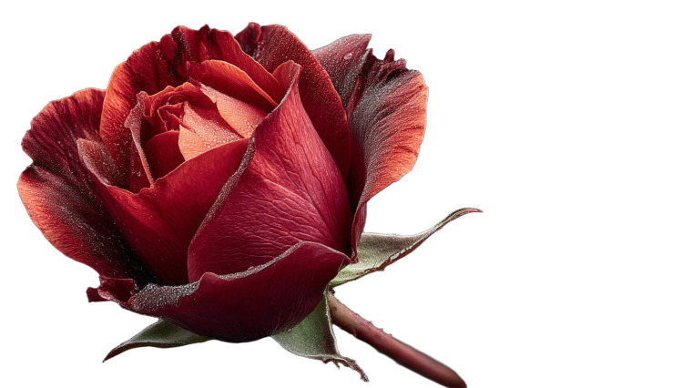 Blooming Red Rose Vinyl Car Decal Sticker – Waterproof & UV-Resistant 