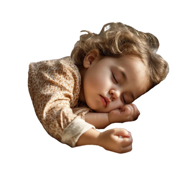 Sleeping Baby Girl V4 Vinyl Car Decal Sticker – Waterproof & UV-Resistant 