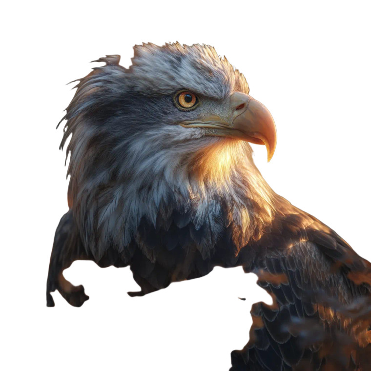 Majestic Bald Eagle V13 Vinyl Car Decal Sticker – Waterproof & UV-Resistant 