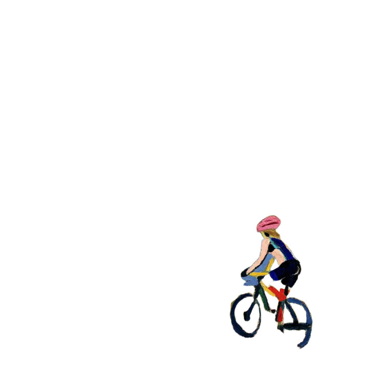 Mountain Biker Woman V3 Vinyl Car Decal Sticker – Waterproof & UV-Resistant 