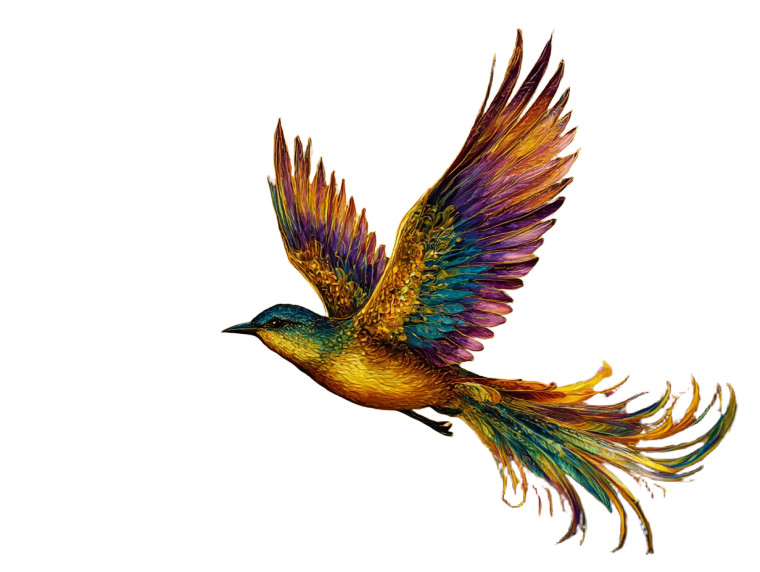 Graceful Sunset Bird Vinyl Car Decal Sticker – Waterproof & UV-Resistant 