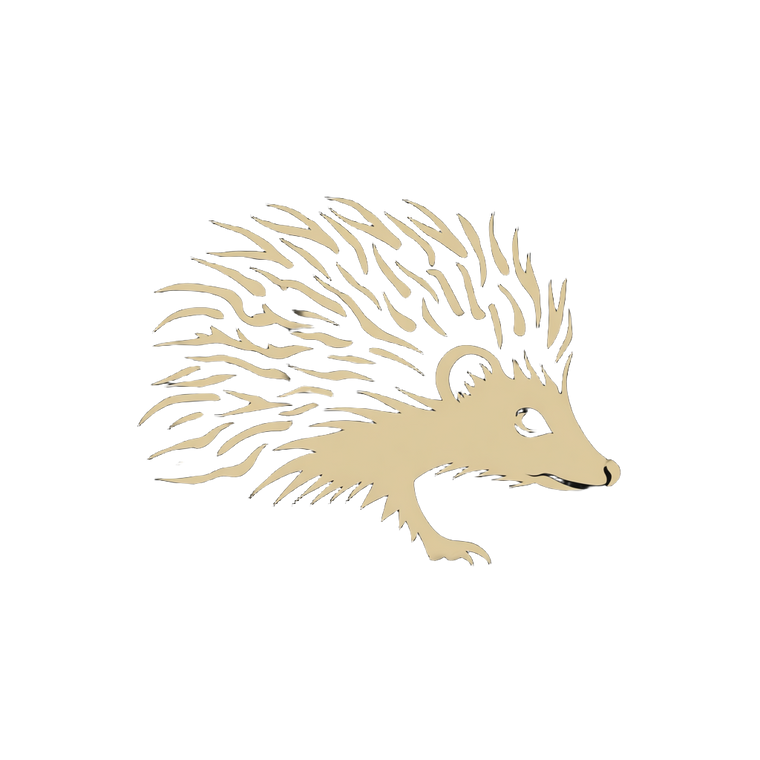 Hedgehog Logo Vinyl Car Decal Sticker – Waterproof & UV-Resistant 