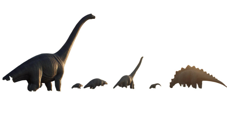 Dinosaurs Grazing Peacefully Vinyl Car Decal Sticker – Waterproof & UV-Resistant 