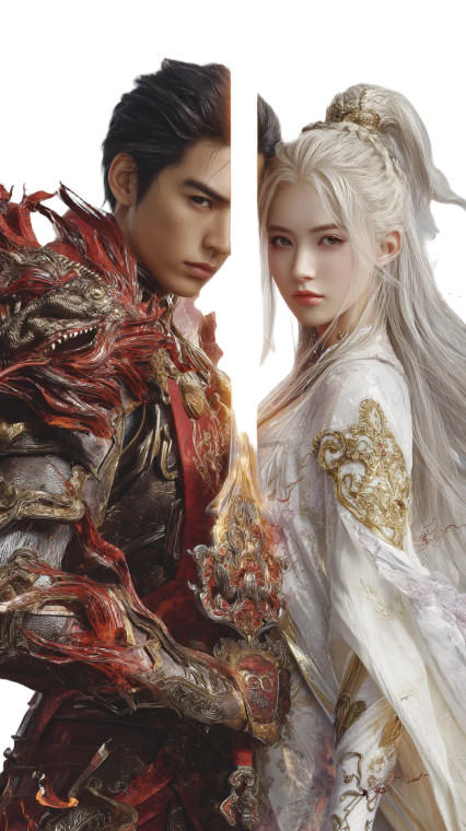 Asian Warrior Duo Vinyl Car Decal Sticker – Waterproof & UV-Resistant 