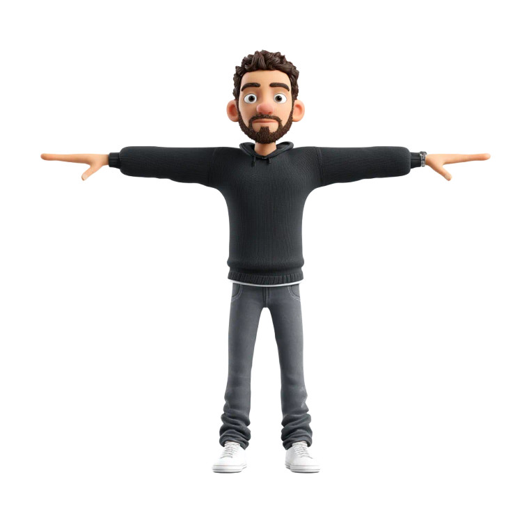 Cartoon 3D Character Vinyl Car Decal Sticker – Waterproof & UV-Resistant 