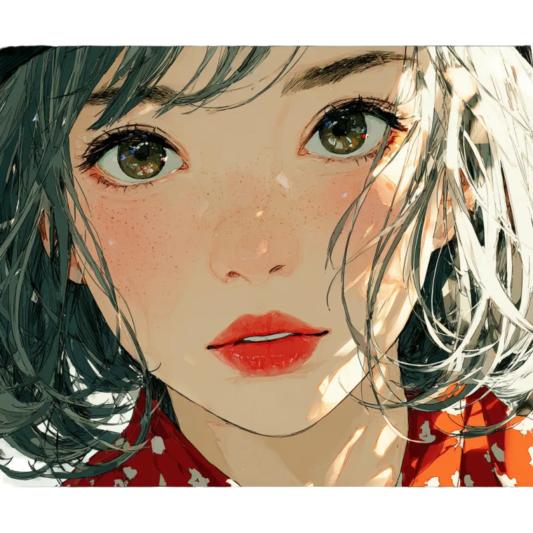 Eerie Anime Girl Vinyl Car Decal Sticker – Waterproof & UV-Resistant 