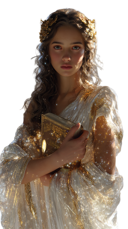 Celestial Muse Portrait Vinyl Car Decal Sticker – Waterproof & UV-Resistant 