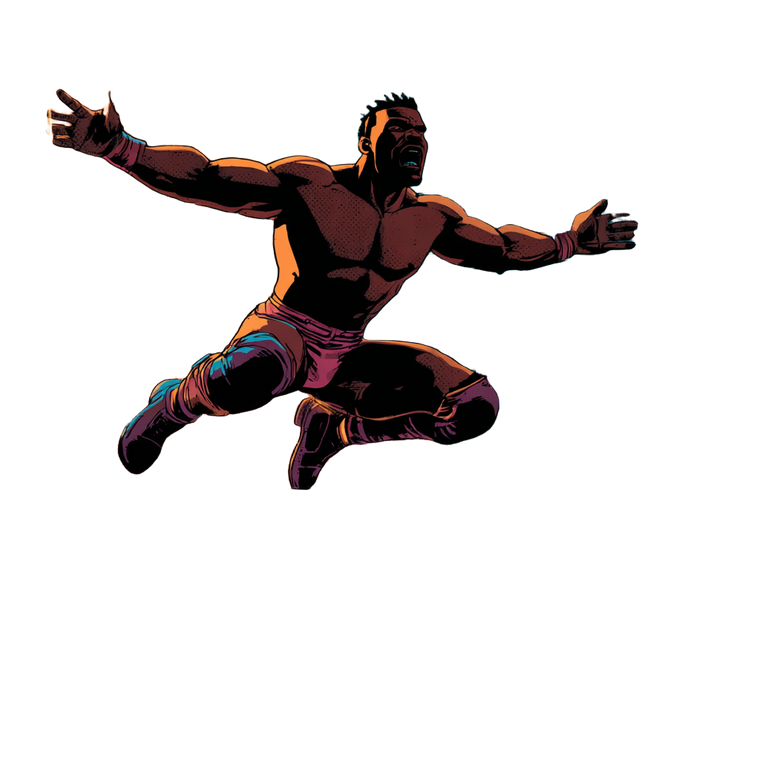 Flying Wrestler Vinyl Car Decal Sticker – Waterproof & UV-Resistant 