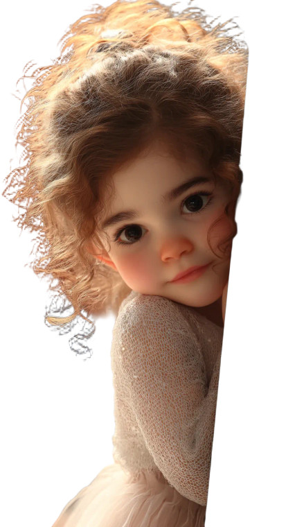Cute Baby Girl V3 Vinyl Car Decal Sticker – Waterproof & UV-Resistant 