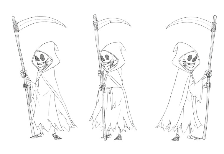 Lich Poses Vinyl Car Decal Sticker – Waterproof & UV-Resistant 