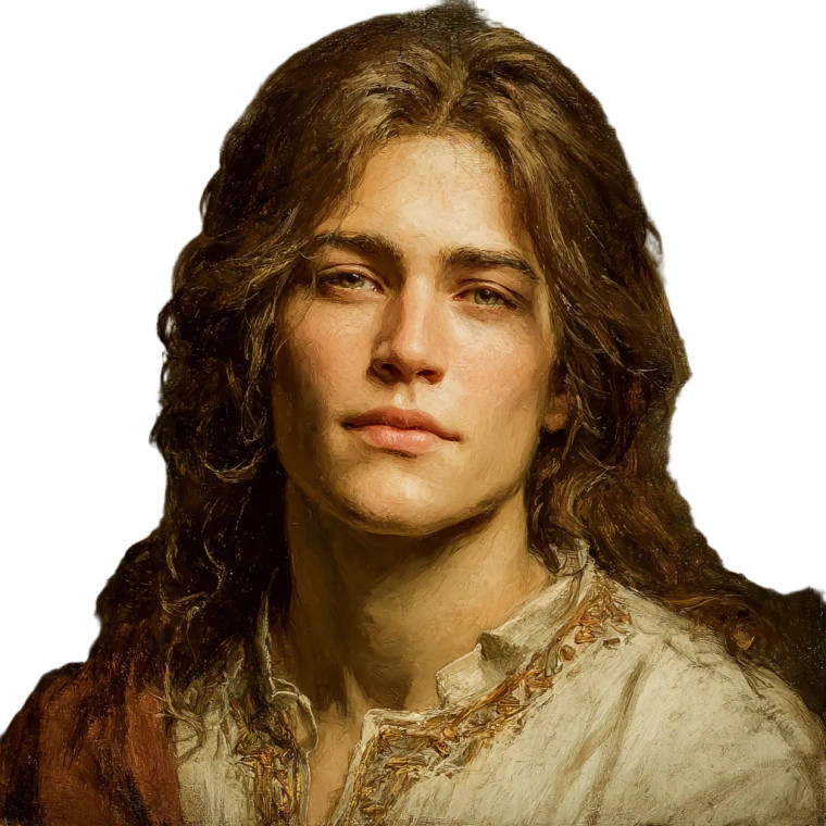 Divine Masculine Portrait Vinyl Car Decal Sticker – Waterproof & UV-Resistant 