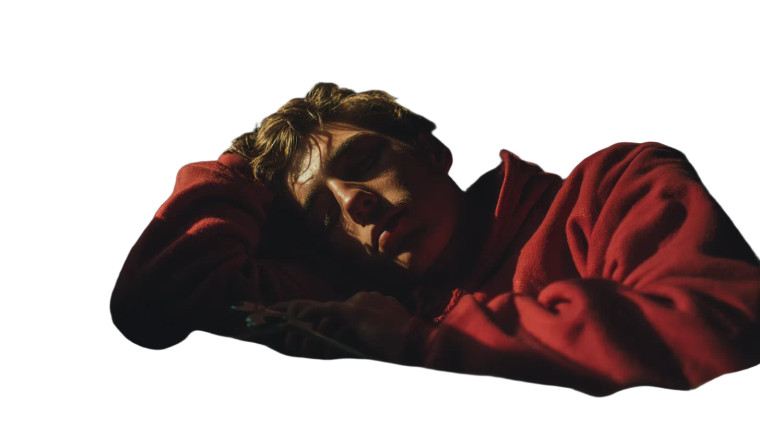 Sleeping Young Man V4 Vinyl Car Decal Sticker – Waterproof & UV-Resistant 