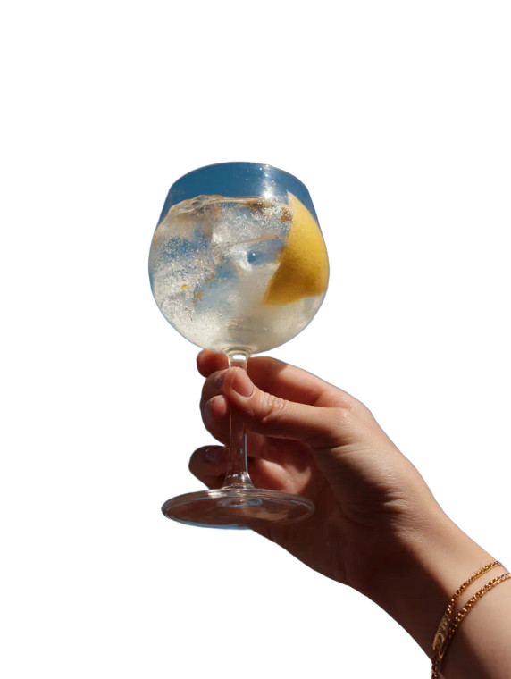 Gin Tonic Hand Vinyl Car Decal Sticker – Waterproof & UV-Resistant 