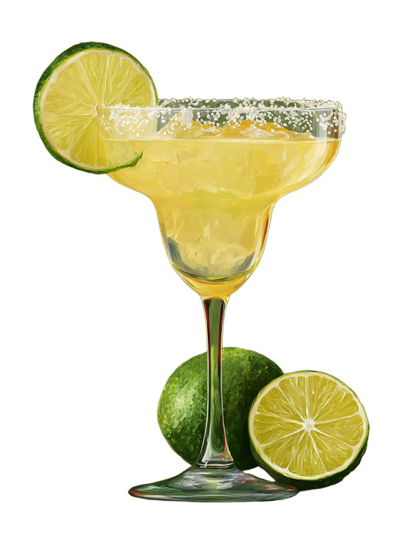 Margarita Drink Vinyl Car Decal Sticker – Waterproof & UV-Resistant 