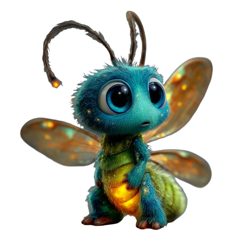Cute Pixar Firefly Vinyl Car Decal Sticker – Waterproof & UV-Resistant 