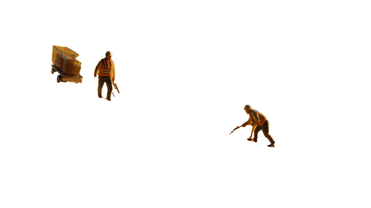 Giant Lemon Workers Vinyl Car Decal Sticker – Waterproof & UV-Resistant 