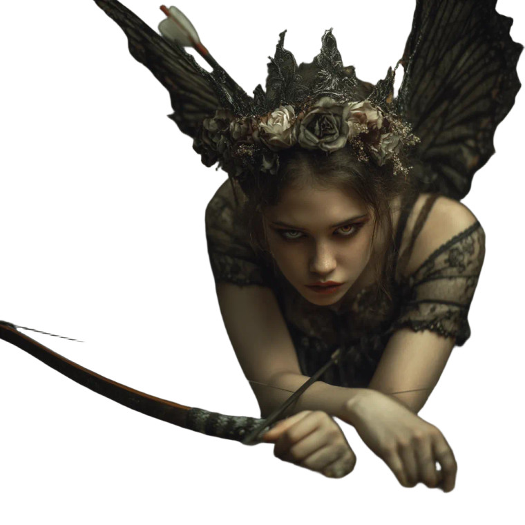 Gothic Fairy Vinyl Car Decal Sticker – Waterproof & UV-Resistant 