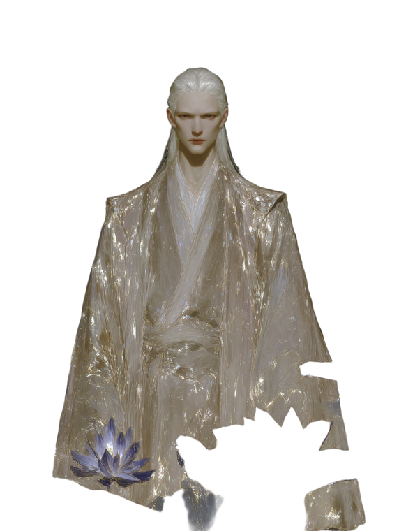 Ethereal Hanfu Sage Vinyl Car Decal Sticker – Waterproof & UV-Resistant 