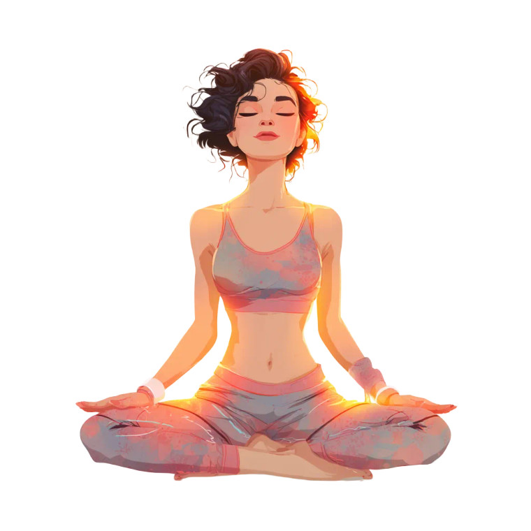 Yoga Warrior Girl Vinyl Car Decal Sticker – Waterproof & UV-Resistant 