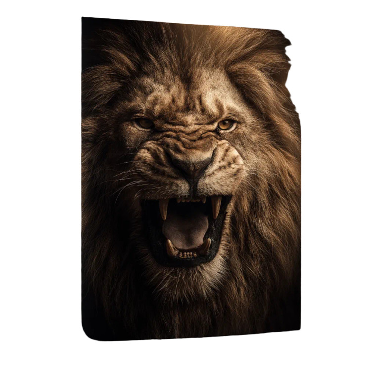 Majestic Roaring Lion V2 Vinyl Car Decal Sticker – Waterproof & UV-Resistant 