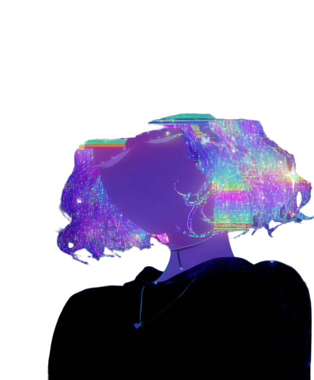 Glitch Witch Vinyl Car Decal Sticker – Waterproof & UV-Resistant 