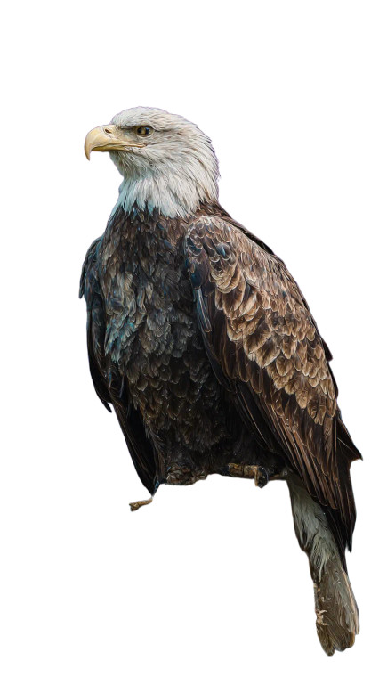 Majestic Bald Eagle V14 Vinyl Car Decal Sticker – Waterproof & UV-Resistant 