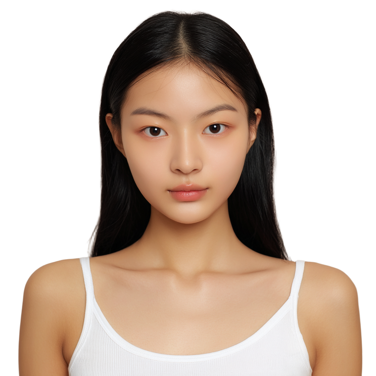 Young Asian Woman V7 Vinyl Car Decal Sticker – Waterproof & UV-Resistant 