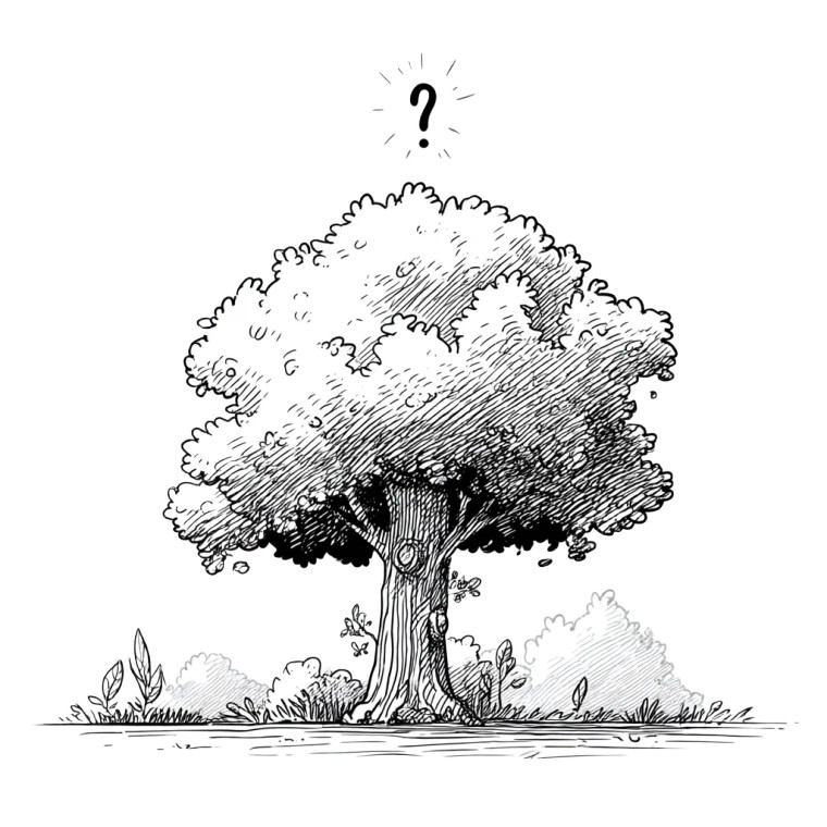 Cartoon Tree Surprise Vinyl Car Decal Sticker – Waterproof & UV-Resistant 