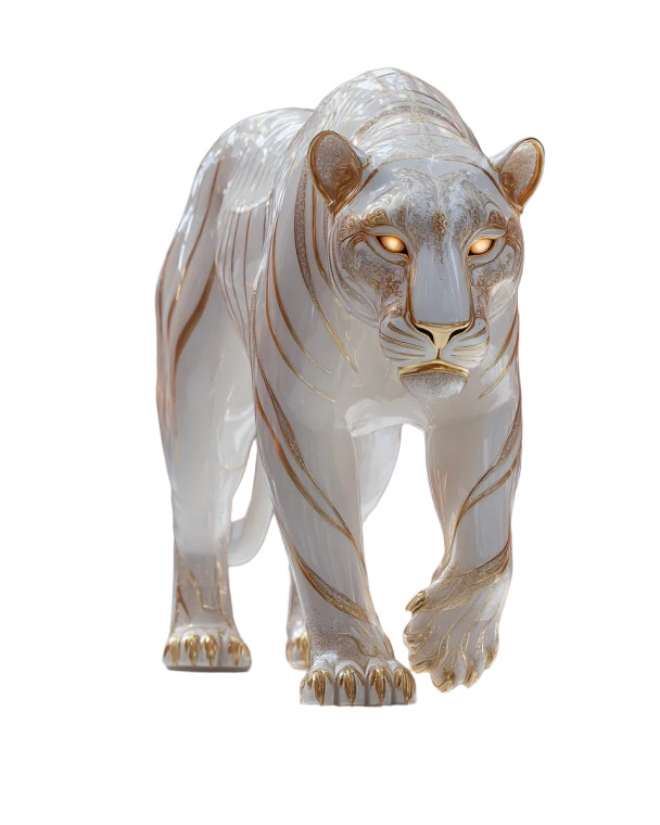 Porcelain Panther Runway Vinyl Car Decal Sticker – Waterproof & UV-Resistant 