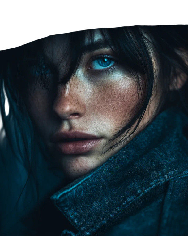 Rugged Cowgirl Portrait Vinyl Car Decal Sticker – Waterproof & UV-Resistant 