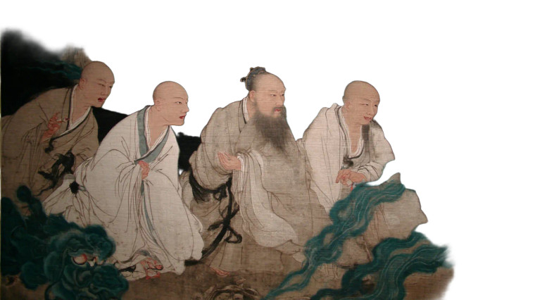 Japanese Monks Painting Vinyl Car Decal Sticker – Waterproof & UV-Resistant 